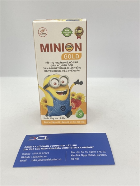 Siro ho Minion gold Dp Tùng lộc (H/1 lọ )