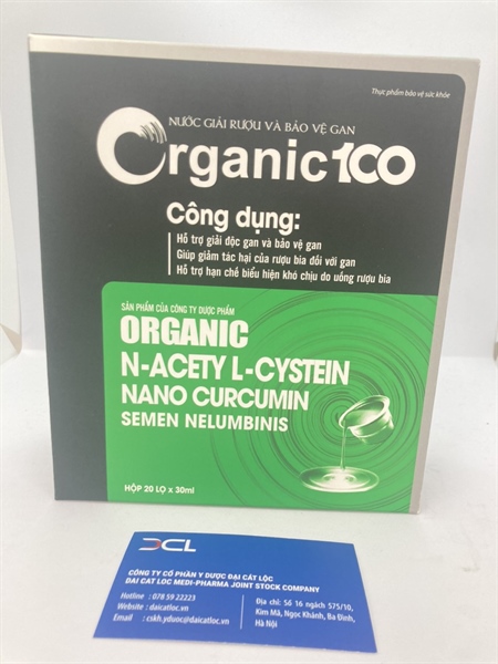 nước uống giải rượu Organic 100 Syntech (H/20 lọ )