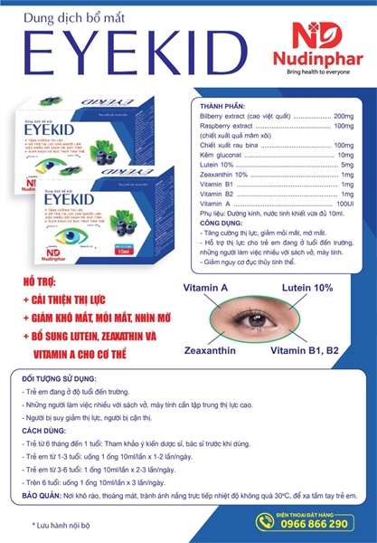 Bổ mắt Eyekid Nudinphar (H/20ống)