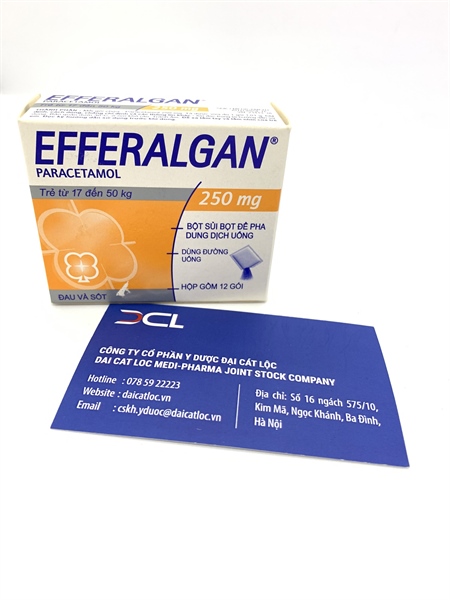 Efferalgan 250mg UPSA SAS (Hộp/12 gói)