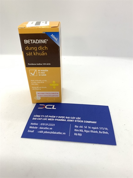 Sát khuẩn Betadine 10% Mundipharma (lọ 30ml)
