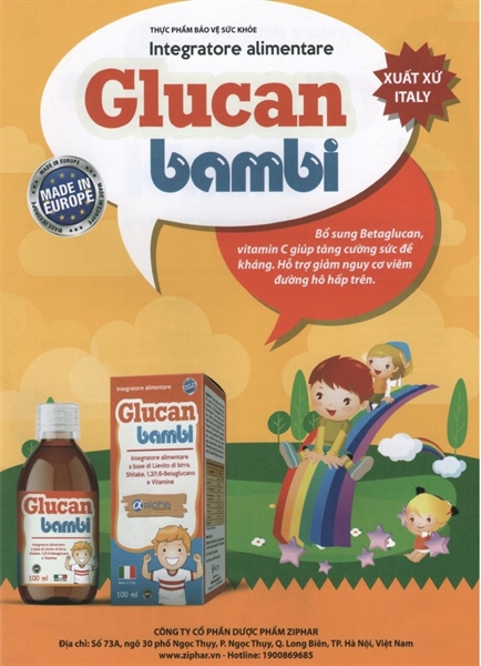 Tăng đề kháng Glucan Bambi (L/100ml)