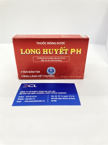 Long huyết PH dược phẩm Phúc hưng (Hộp/2 vỉ/24 viên)