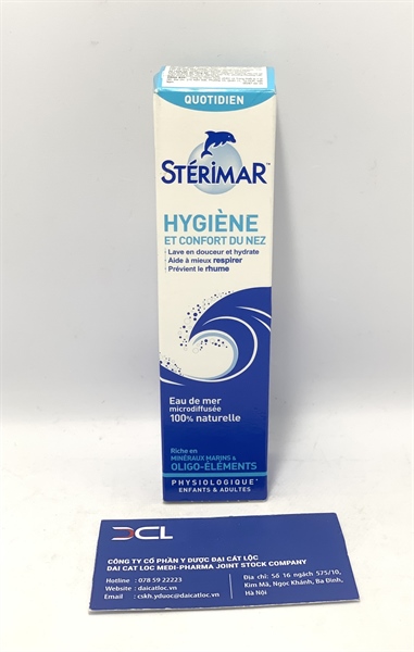 Xịt muối biển Sterimar Nose Hygiene & Comfort, Pháp (50ml)
