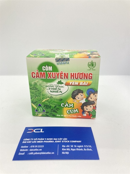 Cảm xuyên hương cốm dp Yên bái ( H/20g)