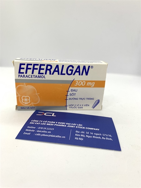 Efferalgan 300mg Upsa Sas (Hộp/2 vỉ/10 viên)