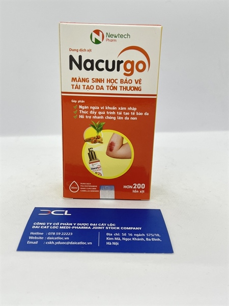 Dung dịch xịt bảo vệ da Nacurgo dp CVI ( H/ 1 lọ )