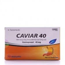 Caviar 40mg -- Esomeprazol (Hộp 3 vỉ x 10 viên).Mediplantex