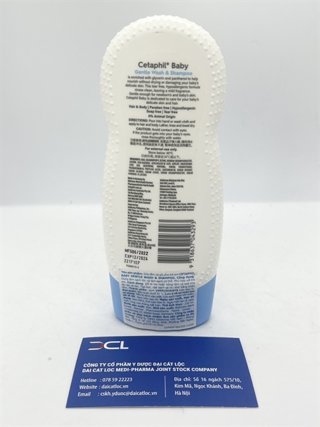 SỮA TẮM GỘI CETAPHIL BABY Đức ( chai 230ml)
