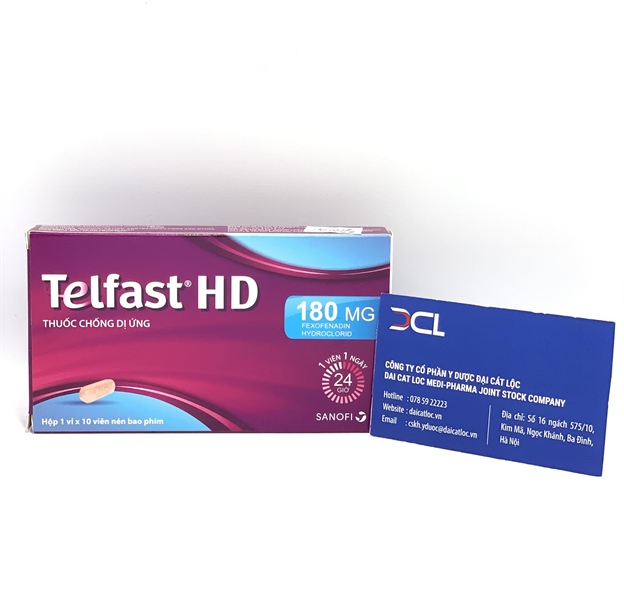 Telfast HD 180mg Sanofi (H/10v)