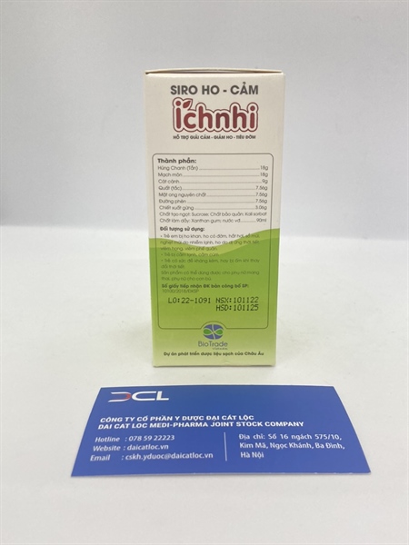 SIiro ho - cảm cúm ích nhi dp nam dược (H/1 lọ )