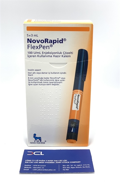 NovoRapid Flexpen 100U/ml Novo nordisk (H/5b)