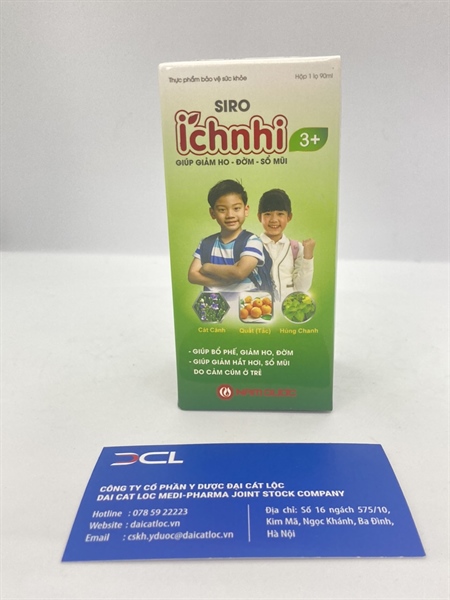 Siro ho -cảm cúm Ích nhi 3+ (H/1 lọ )