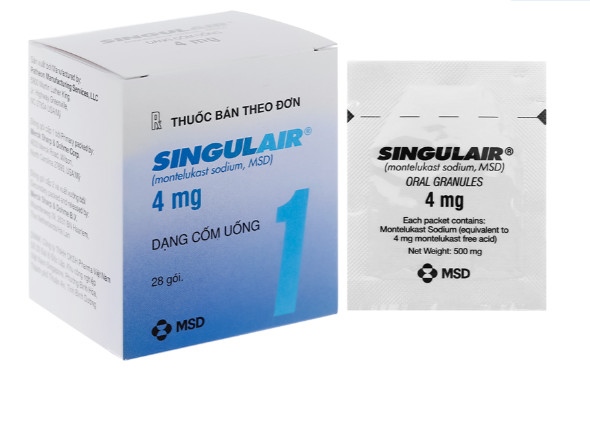 Singulair 4mg gói Merck (H/28g)