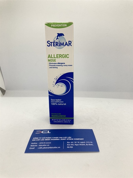Xịt muối biển viêm mũi Sterimar Allegic nose church & Dwight Uk Ltd(H/1 lọ )