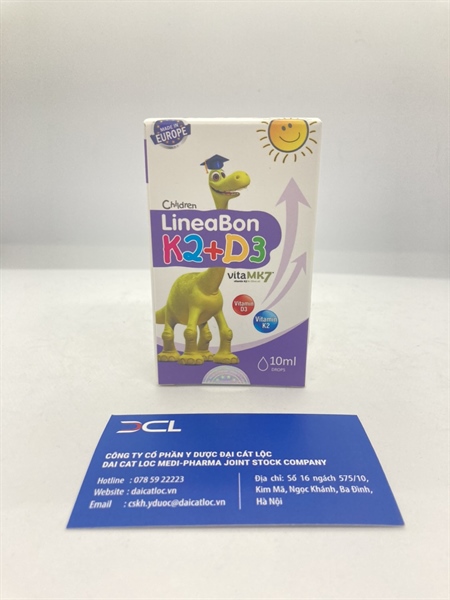 Vitamin Lineabon K2+D3 Ergopharma (H/1 lọ)