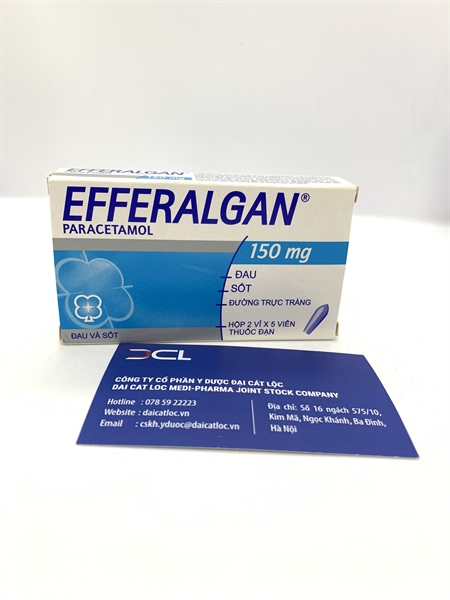Efferalgan 150mg Upsa Sas đặt (H/10v)