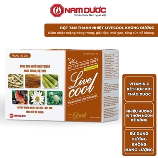 Bột sủi thanh nhiệt Livecool không đường , Hộp 10 gói