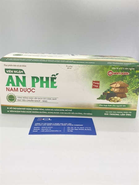 Ngậm ho An phế dp Nam dược (H/100v)