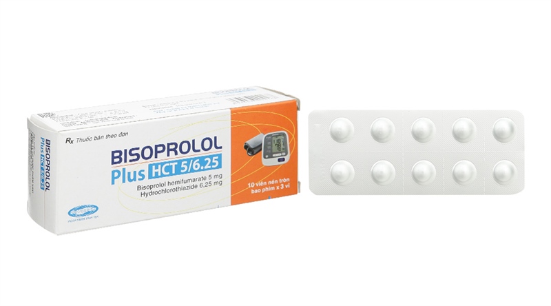Bisoprolol Plus HCT 5/6.25 (3 vỉ x 10 viên)