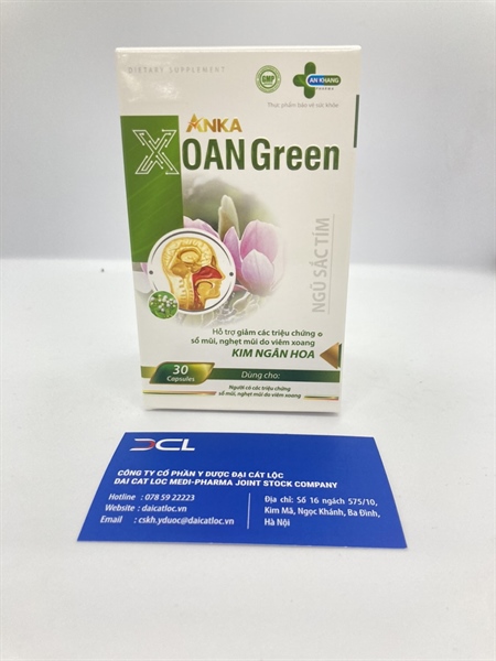 Hỗ trợ xoang Xoan green Dp Pulipha (H/30v)