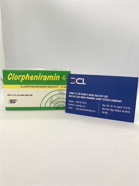 Clorpheniramin 4mg DHG (H/200v)