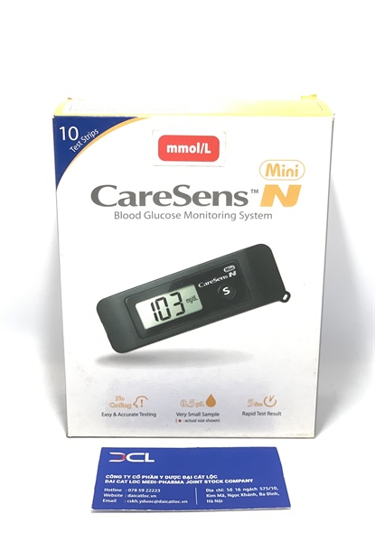 Máy đo đường huyết CareSens N mini, Hàn Quốc