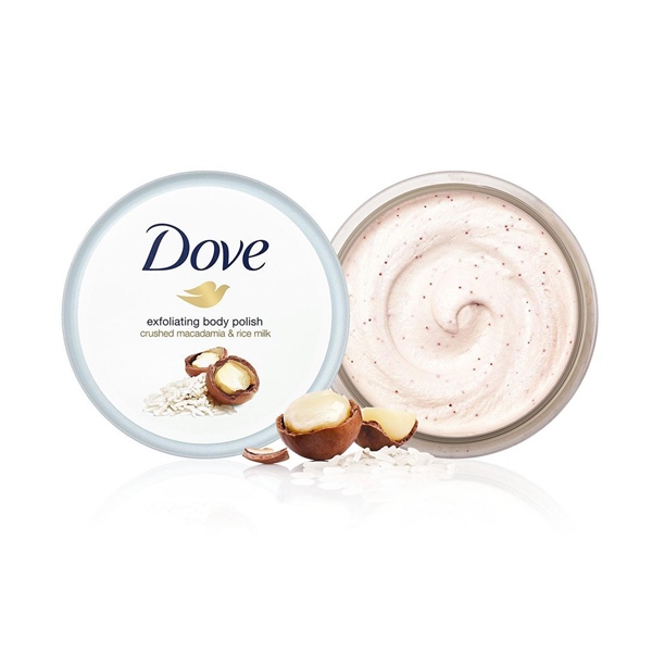 Tẩy da chết Dove Macca Hũ 225ml