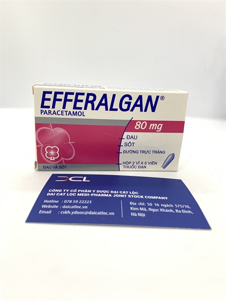 Efferalgan 80mg đặt Uspa Sas (H/10v)