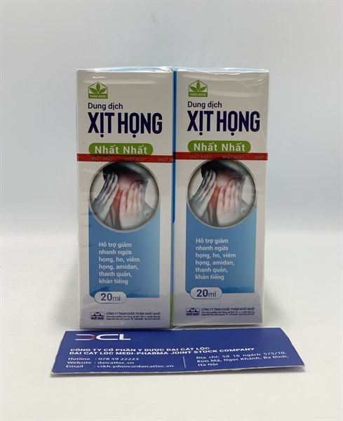 Xịt họng nhất nhất , Chai 20ml