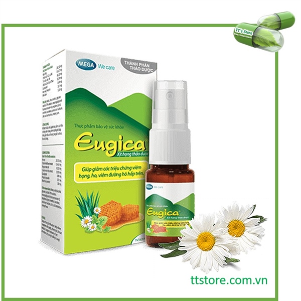Eugica xịt họng 10ml MEGA