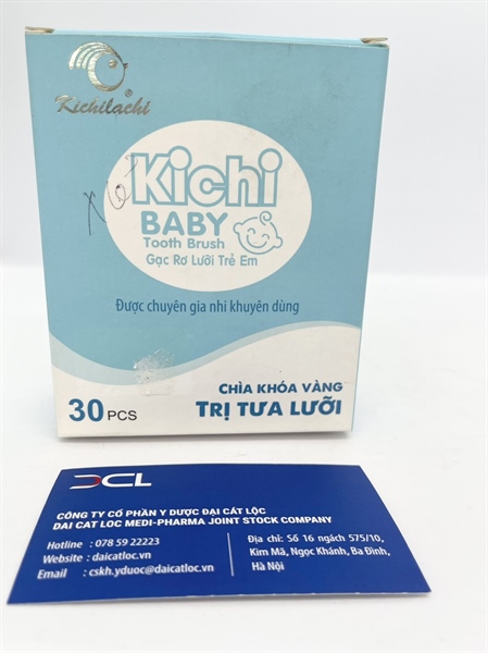 Gạc rơ lưỡi Kichi baby, MAMICARE ( hộp/ 30 chiếc )