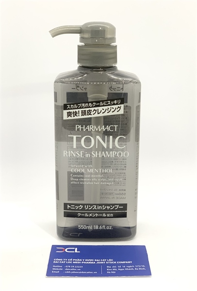 Dầu gội xả trị gàu Tonic Pharmaact Nhật (C/550ml)