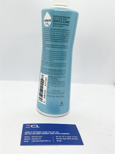 Sữa tắm gội Lactacyd baby vòi, Sanofi Việt Nam ( chai) 500ml
