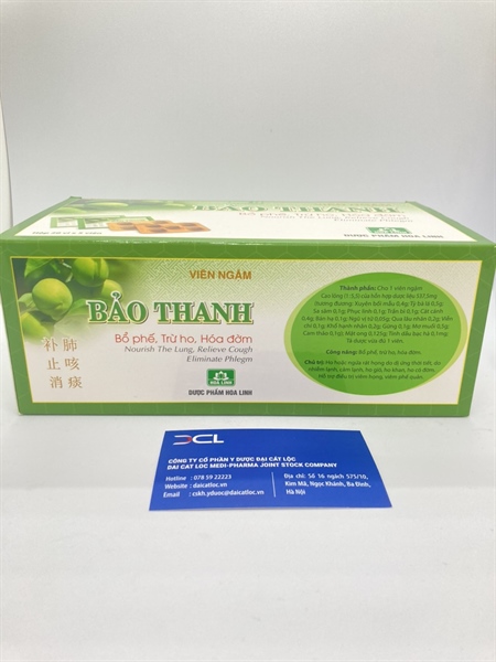 Bảo Thanh Ngậm Xanh Hoa Linh (H/100v)