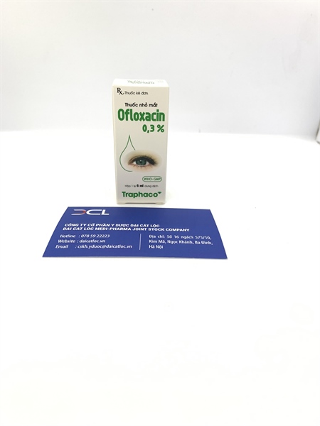 Thuốc nhỏ mắt Ofloxacin 0,3% Traphaco (H/lọ 6ml)