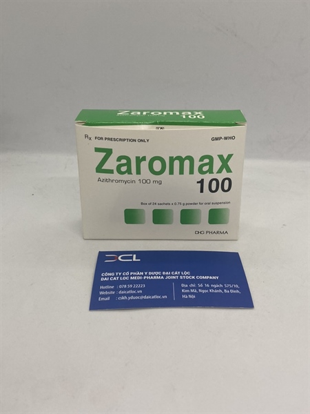 Zaromax 100mg DHG PHARMA (H/ 24 gói)