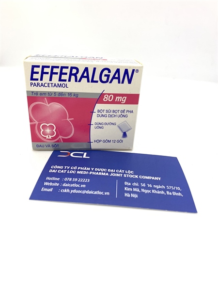 Efferalgan 80mg Upsa Sas (Hộp/12 gói)