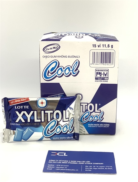 Xylitol Cool vỉ Lotte (Vỉ/10v)