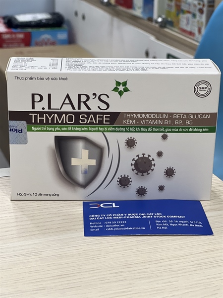 P.Lar's Thymo safe Polaris (Hộp 3 vỉ x 10 viên nang cứng)- hộp