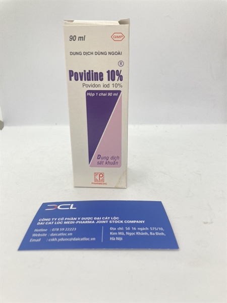 DD Sát khuẩn Povidon 10% Pharmedic (L/90ml)