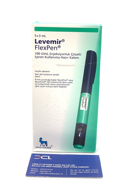 Bút tiêm TĐ Levemir FlexPen 100U/ml Novo Nordisk (H/5b)