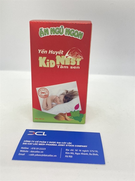 Siro ăn ngủ ngon yến huyết Kid nest tâm sen dp Goodheal (H/1 lọ )