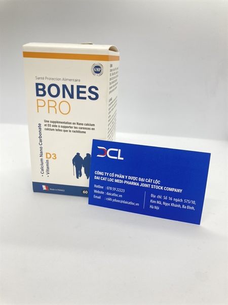 Viên uống bổ xương Bones pro Pháp (Hộp 60v )