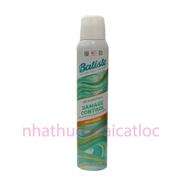 Dầu gội khô Batiste Dry Shampoo& Damage Control - Xanh lá (C/200ml)