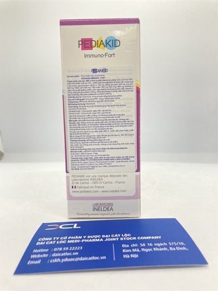 Siro tăng đề kháng Pediakid Imuno -Fort Laboratoires (H/1 lọ )