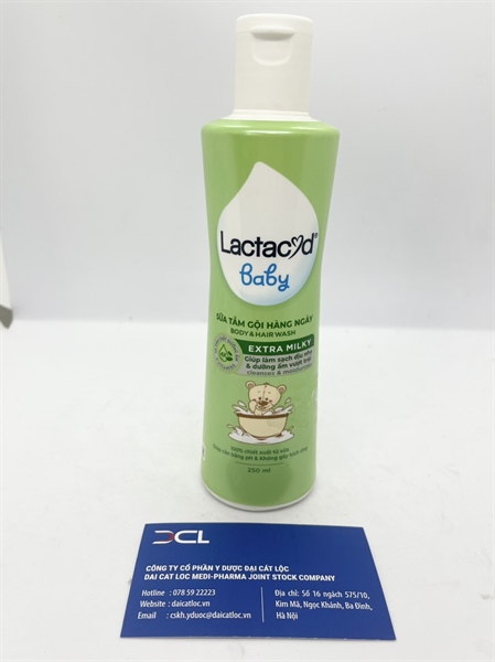 Sữa tắm gội Lactacyd Milky, Sanofi (Chai/250ml)