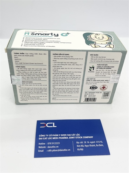 Gạc răng miệng M'Smarty 3M Pharma (Hộp 30 gói)
