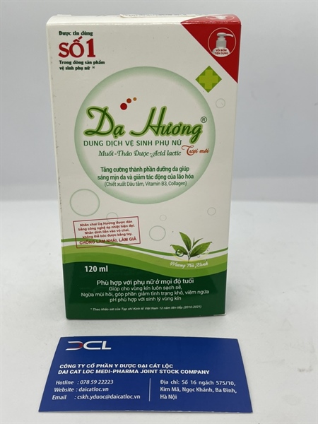 Ddvs Dạ Hương trà xanh có vòi Hoa linh (C/120ml)