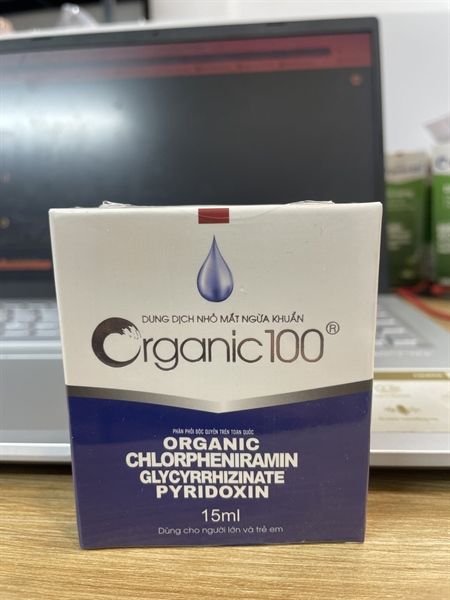 Dung Dịch Nhỏ Mắt Organic 100 KM (L/15ml)